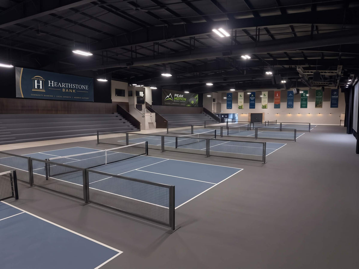 Concept rendering of the planned indoor pickleball stadium.
